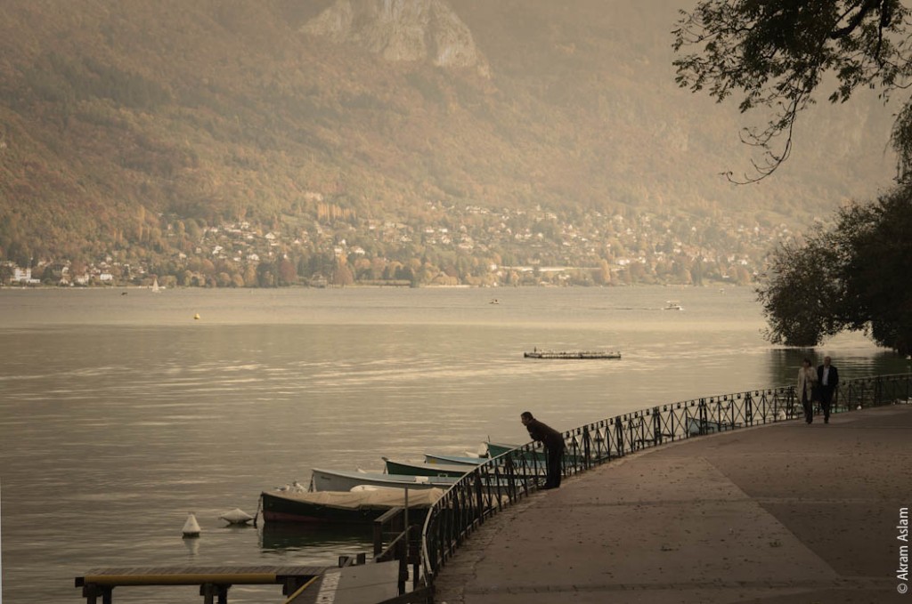 View of Lake Annecy from the Pont des Amours